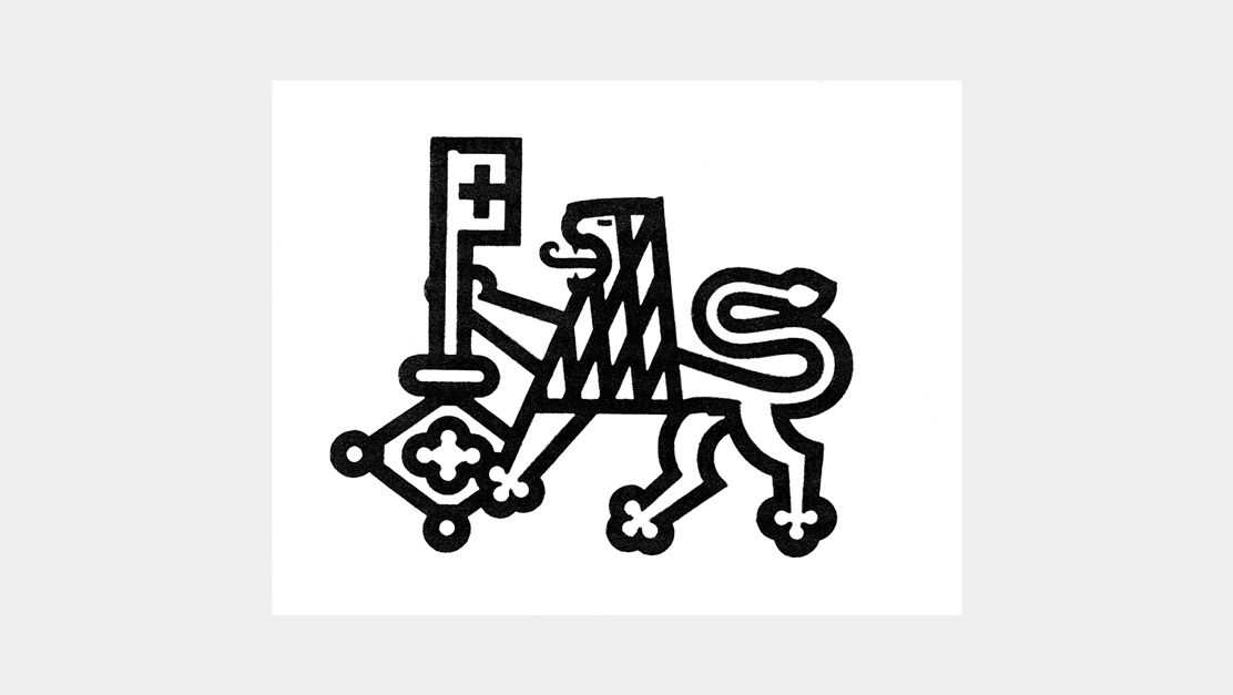 Erste TKB Logo: Ein Thurgauer Löwe, in Anlehnung an das Kantonswappen; der Schlüssel als Symbol für Sicherheit. 