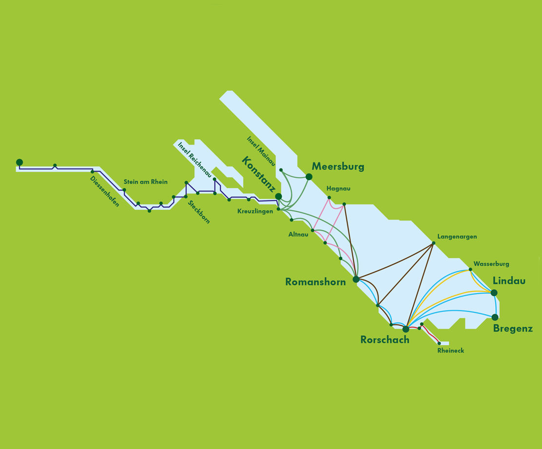 Schiffahrplan 2024 mit allen gültigen Strecken