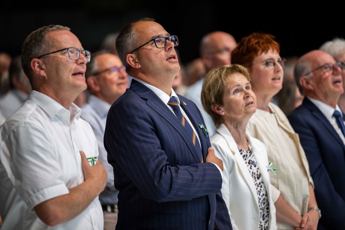 Emotionaler Schlusspunkt der Versammlung bildet traditionsgemäss das gemeinsame Singen des Thurgauerlieds.